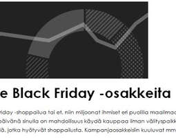 Black Friday tarjouksia