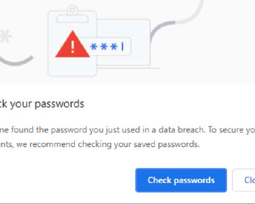 Chromen salasanan rikkomisen varoitus: Kuinka...
