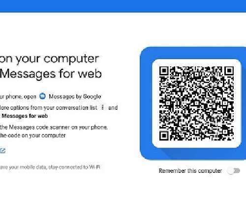 Google Messagesin käyttö työpöydällä