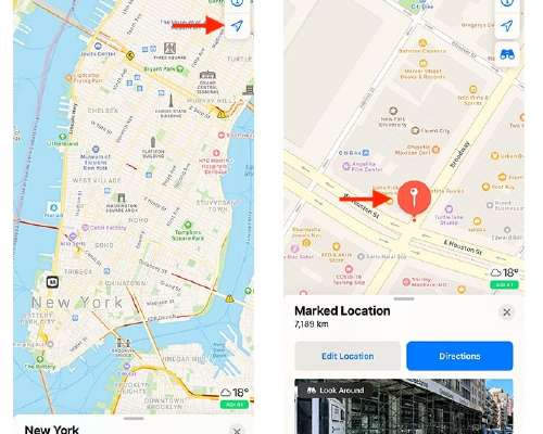 Kuinka pudottaa tappi Apple Mapsiin iPhonessa