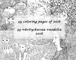 2016: Coloring pages / 2016: Värityskuvat