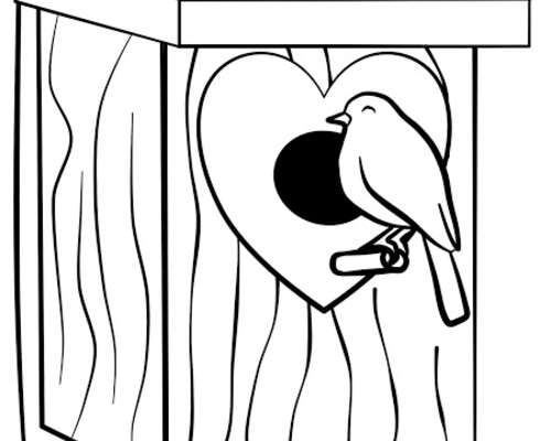 A Birdhouse (a coloring page) / Linnunpönttö ...