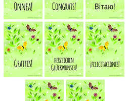 A congratulation card #2 (multiple translatio...