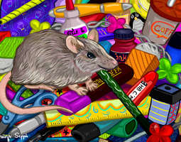 A diligent mouse (a jigsaw puzzle) / Ahkera h...