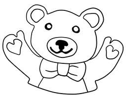 A Hug from a Teddy Bear (a coloring page) / H...