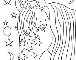 A magical unicorn (a coloring page) / Taianom...