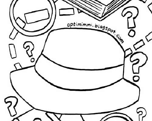 A Puzzle for a Detective (a coloring page) / ...
