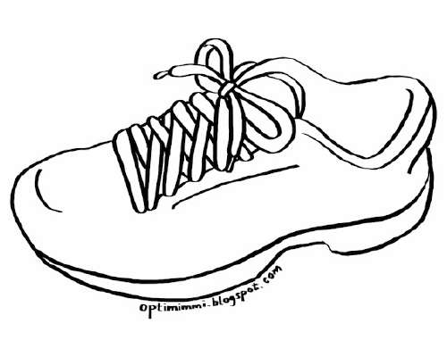 A Shoe (a coloring page) / Kenkä (värityskuva)