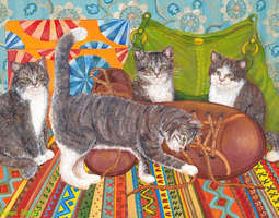 Cats and shoes (a digital jigsaw) / Kissat ja...