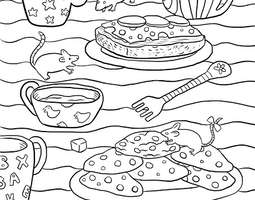 Mice on the table (a coloring page) / Hiiret ...