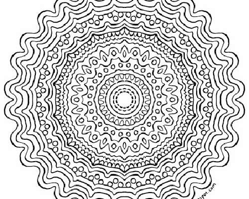 The Abstract Approach (a coloring page) / Abs...