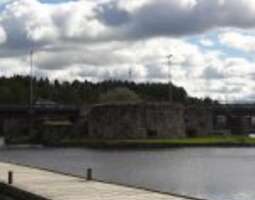 Kajaani castle ruins and tar canal locks