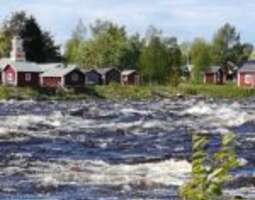 Kukkolankoski rapids in Tornionjoki river