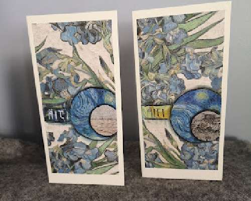Äitienpäiväkortti Vincent van Goghin tyyliin