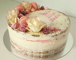 Vaaleanpunaisia kakkuja