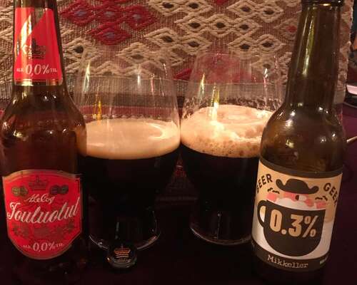 A Le Coq Jouluolut 0,0 % ja Mikkeller Beer Ge...