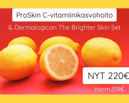Pikkujoulutarjous ProSkin C-vitamiinikasvohoidosta