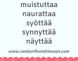 Causative verbs in Finnish