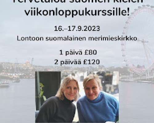 Finnish weekend course in London in September