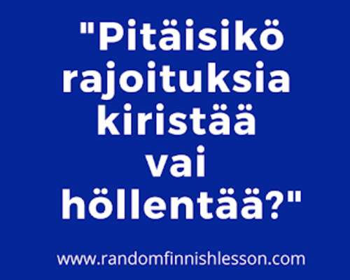 'Höllentää' and other Finnish verbs that are ...