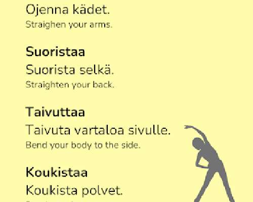How to straighten and bend in Finnish
