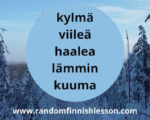 Talking about temperatures in Finnish
