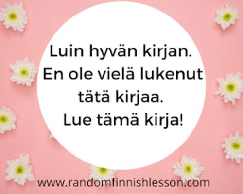 Very common object sentences in Finnish