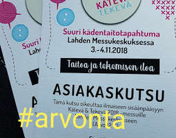 ARVONTA - Liput Kätevä & Tekevä -messuille La...