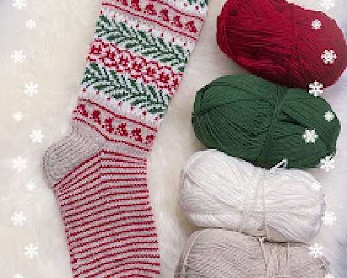 Joulun taikaa-sukat (sisältää ohjeen)