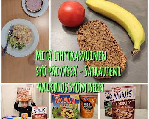 Mitä Lyhytkasvuinen syö päivässä - Sairauteni...