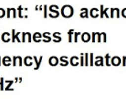 ISO vahvistaa alle 1 Hz:n infraäänen vaikutukset