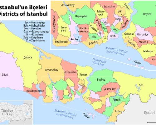 Istanbulin eri alueet
