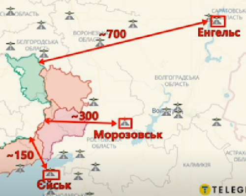 Ukraina iski kolmelle Venäjän sotilaslentoken...