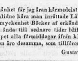 Kirjastoyrittäjä 1830-luvun Helsingissä