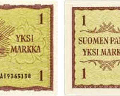 1 markka 1963 harvinaiset setelit