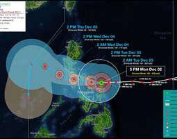 Taifuuni Kammuri (Tisoy) riehuu parhaillaan F...