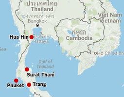 Thaimaassa räjähtänyt useita pommeja neljässä...