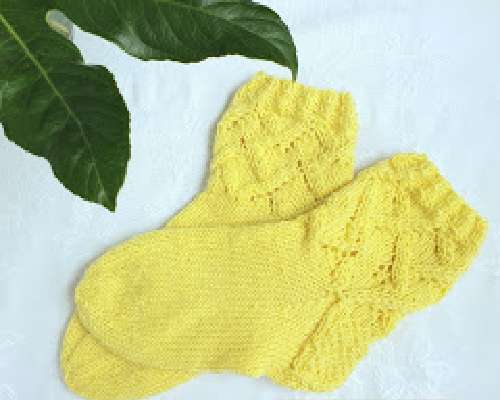 Sunshine socks - Auringon keltaiset villasukat