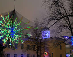 The Lux Helsinki illuminates the old historic...