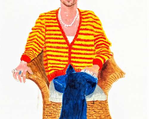 David Hockneyltä Harry Styles -muotokuva