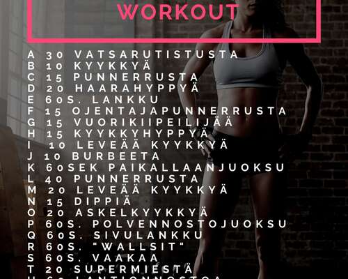 Spell your name workout
