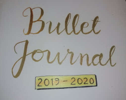 Bullet journalin käyttö eli bujoilu