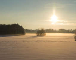 Talvisia maisemakuvia Pohjois-Karjalasta
