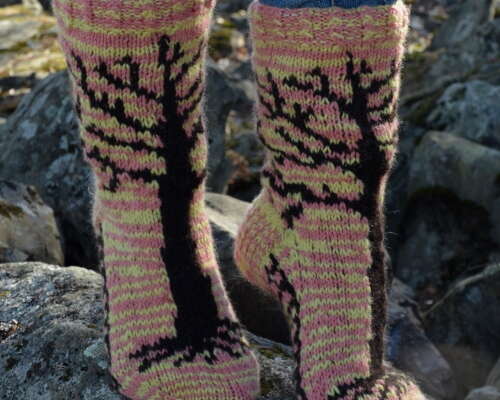 Elämänpuu-sukat