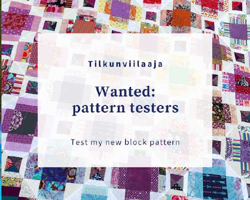 block pattern testers wanted!