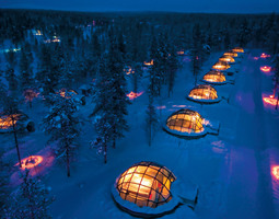 One night at Glass Igloo in Lapland