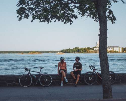 Kahvia ja pyöräilyä Helsingissä