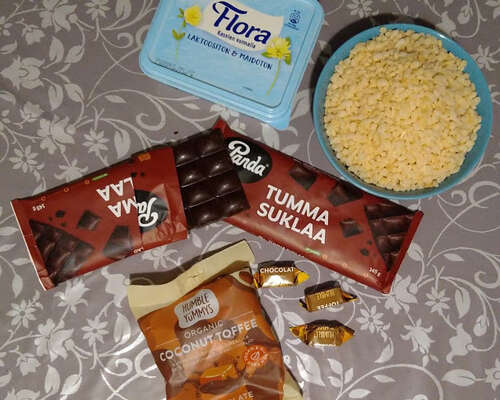Maidoton riisuklaa / Dairy-free rice chocolate