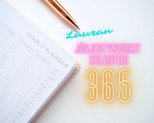 Suomen suosituin kalenteri kodin järjestämise...