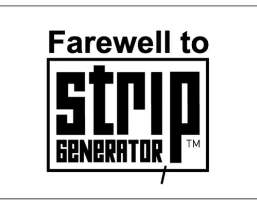 Farewell to Stripgenerator